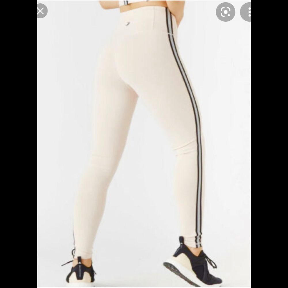 Glyder Revolution Highwaist Pink Stripped leggings SZ-XS